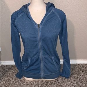 Small blue thin zip up